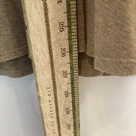 Max Studio Heather Mocha Cream Stretch Pleated Skirt Size Medium Stretchy Flowy - Picture 7 of 10